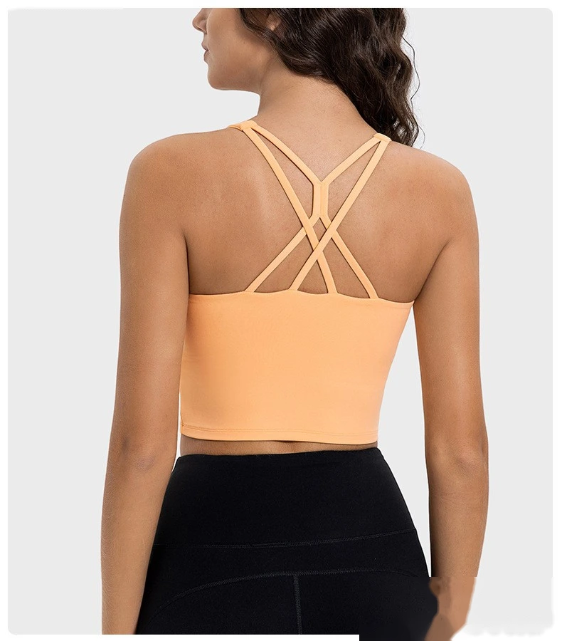 Custom-made sexy suspenders, beautiful suspenders, chest pads, yoga bras, earthquake-proof fitness sports bra detail