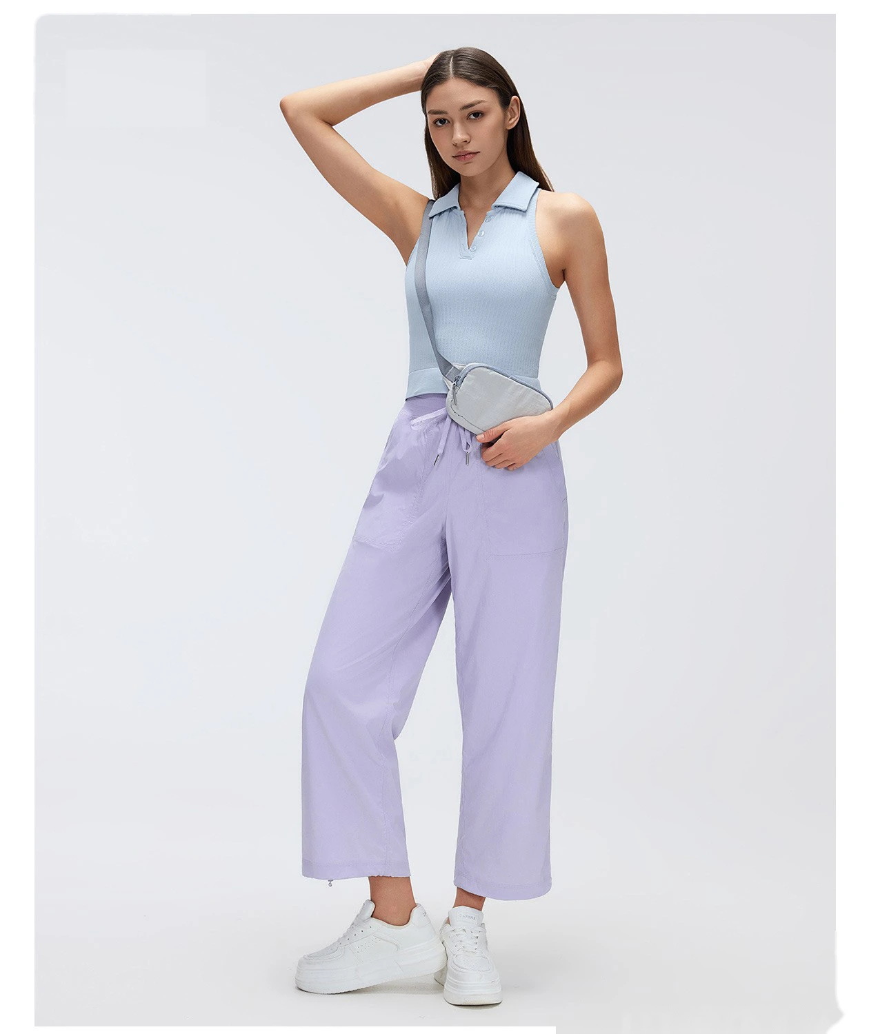 Custom Women's Lightweight Quick Dry Athletic Pants Loose Fit 2-Wear Joggers Sweatpants for Workout Running detail