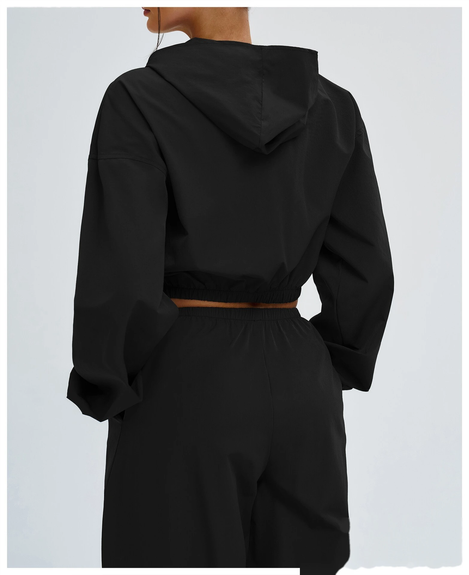 Custom Sun Protection Sports Jacket - Full-Zip Windproof Hooded Coat for Cycling & Hiking detail