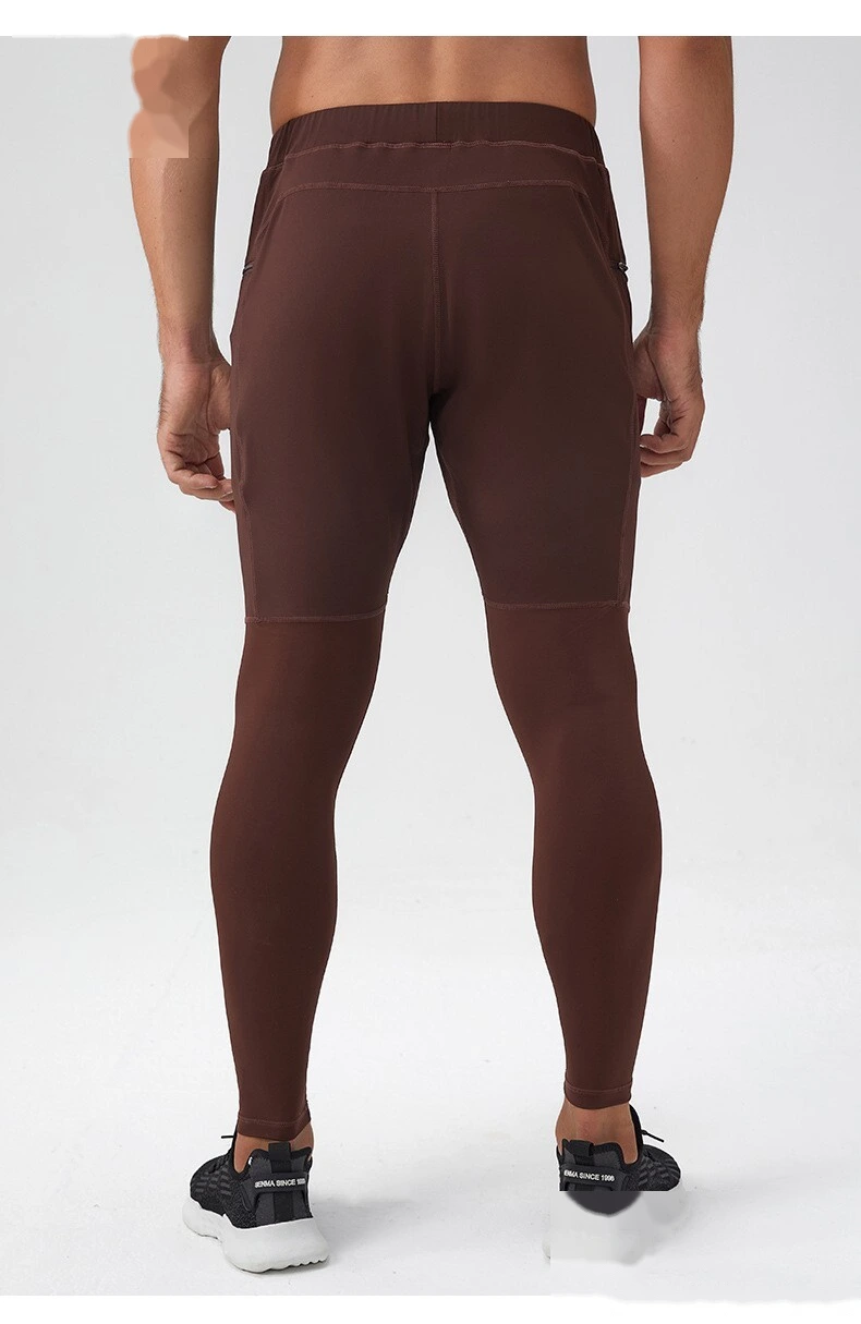 Customizable Men's Nylon Sport Pants | Quick-Dry Breathable, Zipper Pockets, Tight Calf for Fitness detail