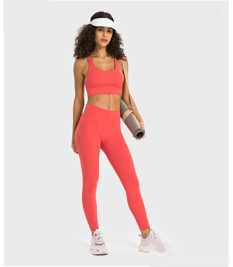 Custom-made V-back sports bra shockproof sports bra female detail