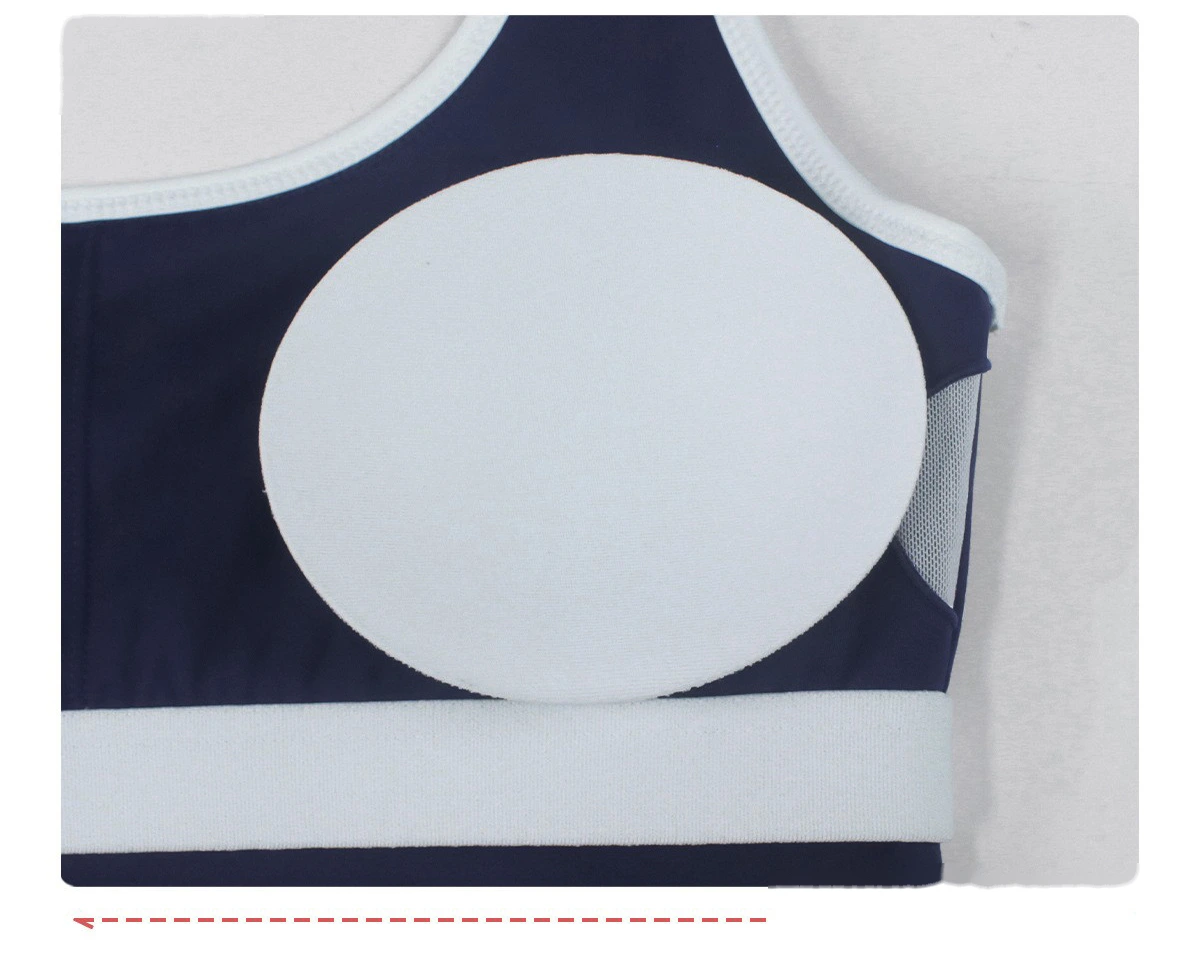 Custom Shockproof Yoga Bra - Color Block Cutout Breathable Push-Up Open Back Fitness Bra detail