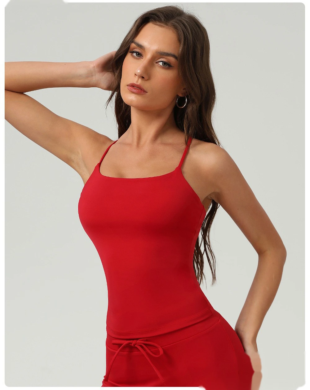 Beautiful back cross yoga jacket vest sports fitness clothes jacket running yoga clothes jacket vest detail