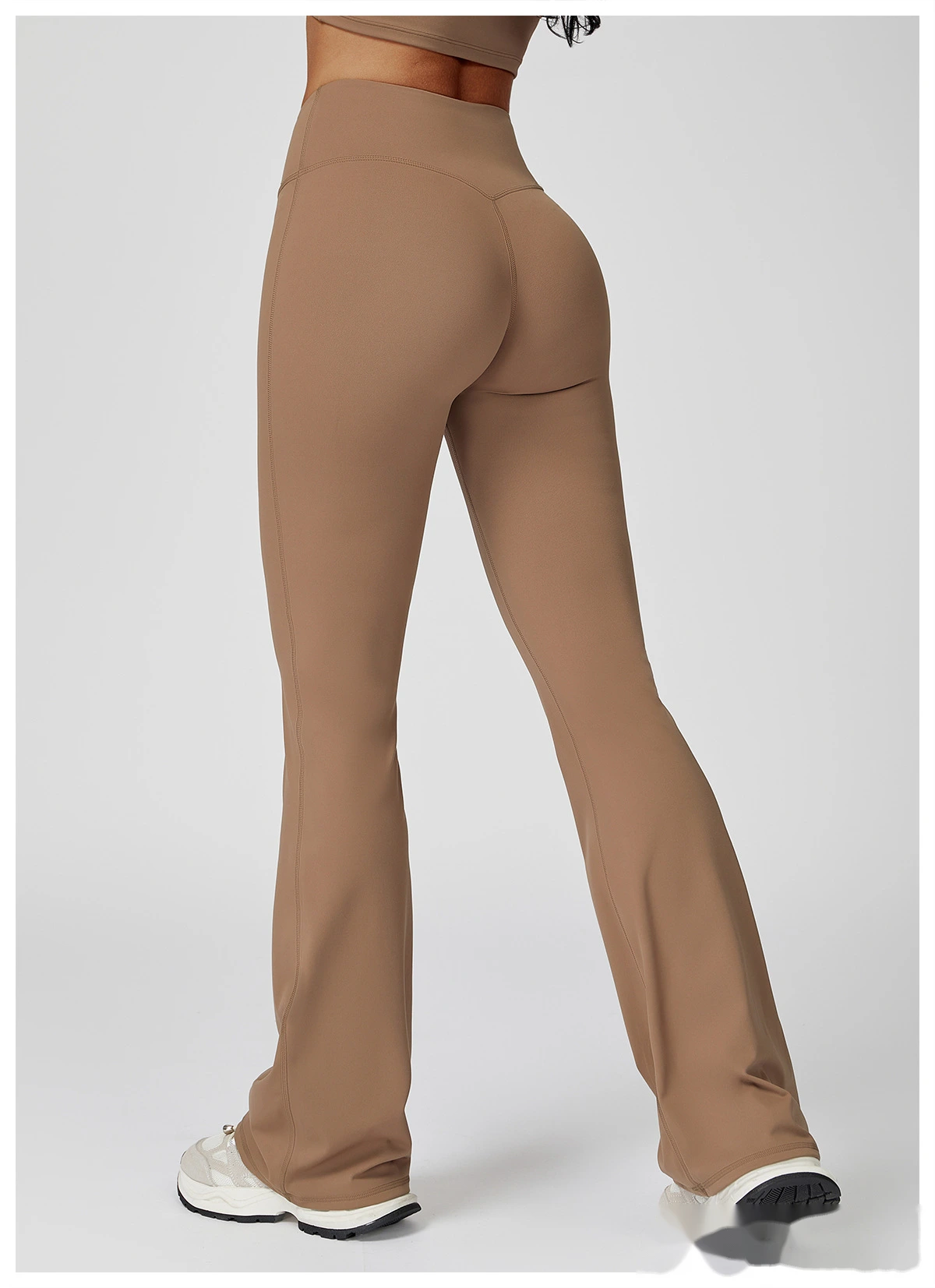 Custom-made ladies' comfortable, high-elastic, abdomen-lifting, hip-lifting, yoga pants and dance pants detail