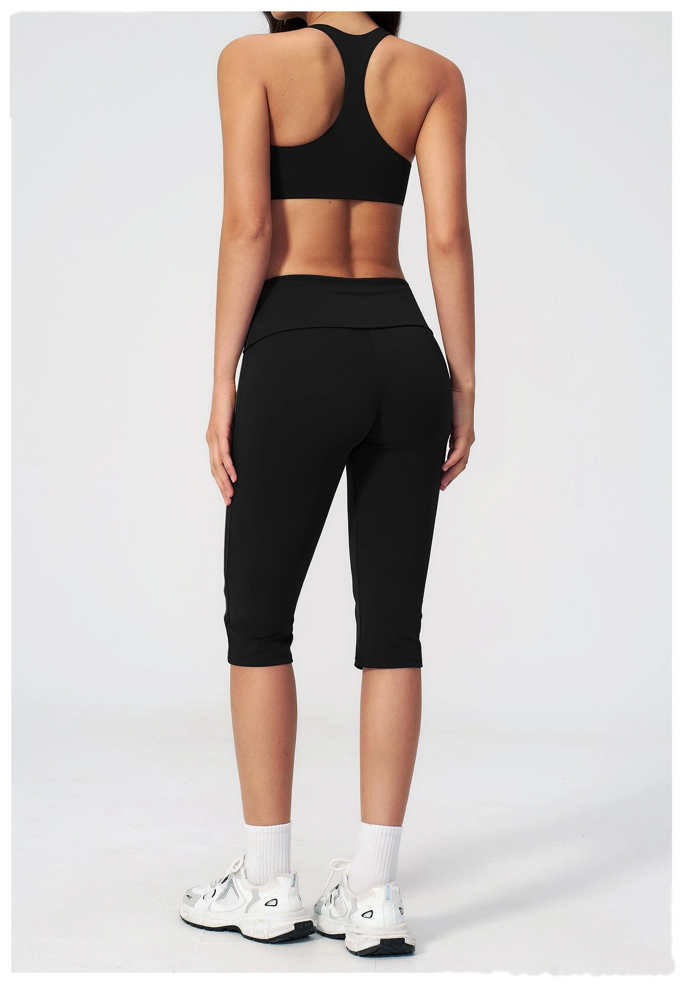 Custom Slim Fit Beauty Back Yoga Set Women, Outer Wear Quick Dry Running Fitness Activewear Set detail