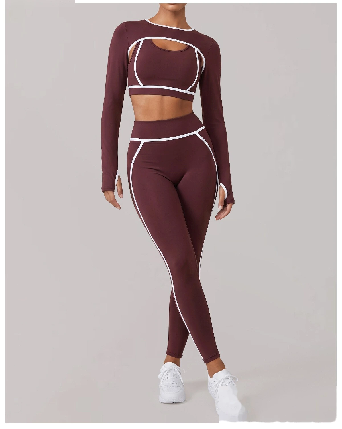 Custom sports fitness pants women's summer Pilates yoga pants running tights detail