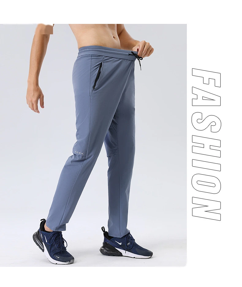 Customized sports quick-drying pants men's outdoor running fitness yoga leisure training pants detail