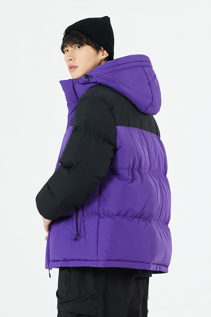 Customized waterproof and warm cotton-padded jacket down jacket for men and women in winter. detail