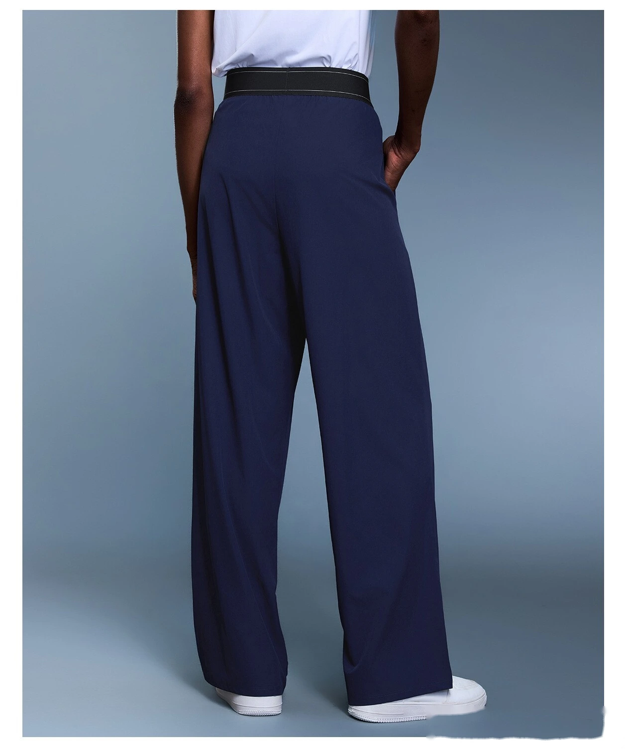 Custom autumn new slim wide-leg pants loose breathable straight sports pants women detail