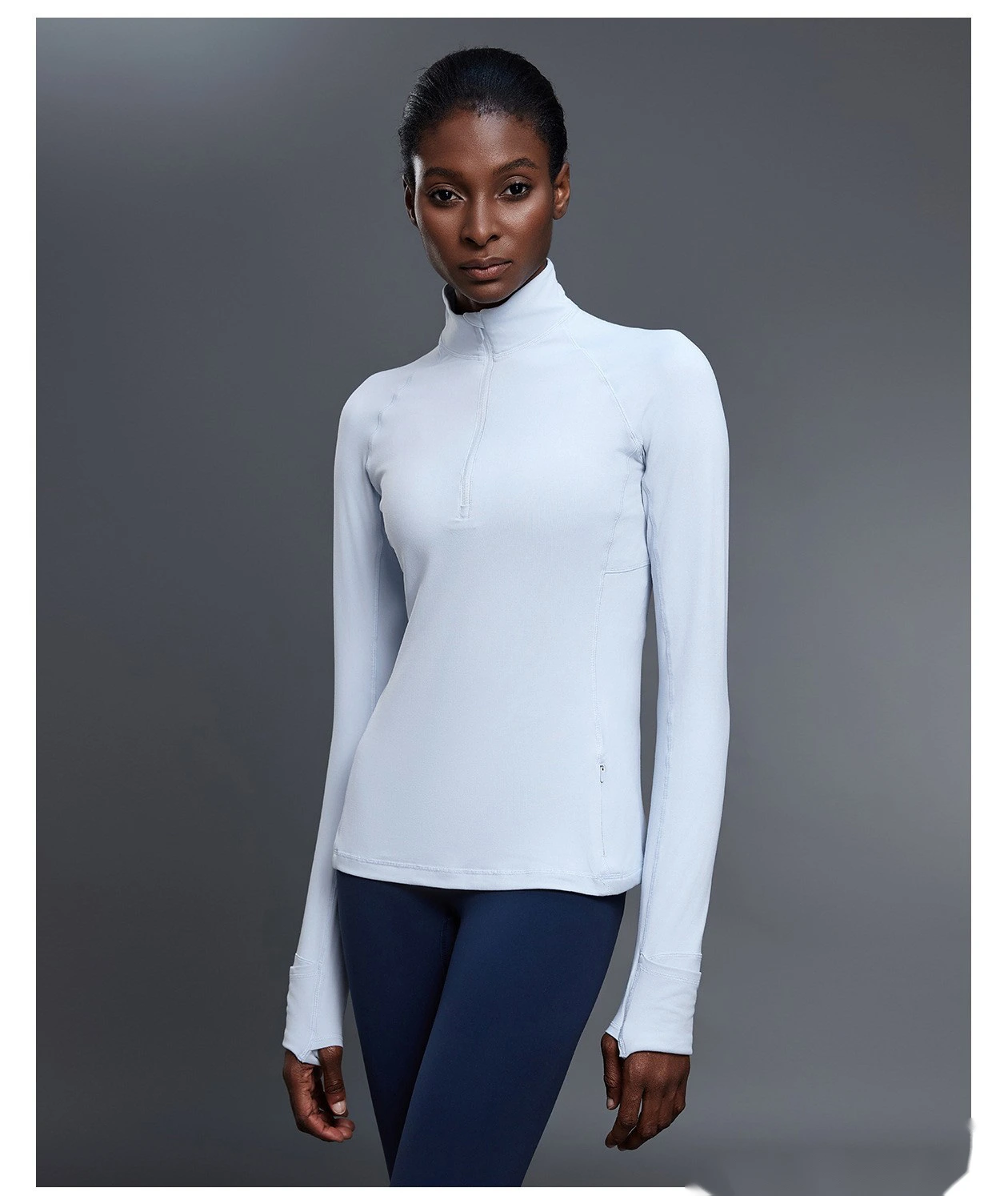 Customize autumn long-sleeved yoga clothes, slim fitness tops and running T-shirts. detail