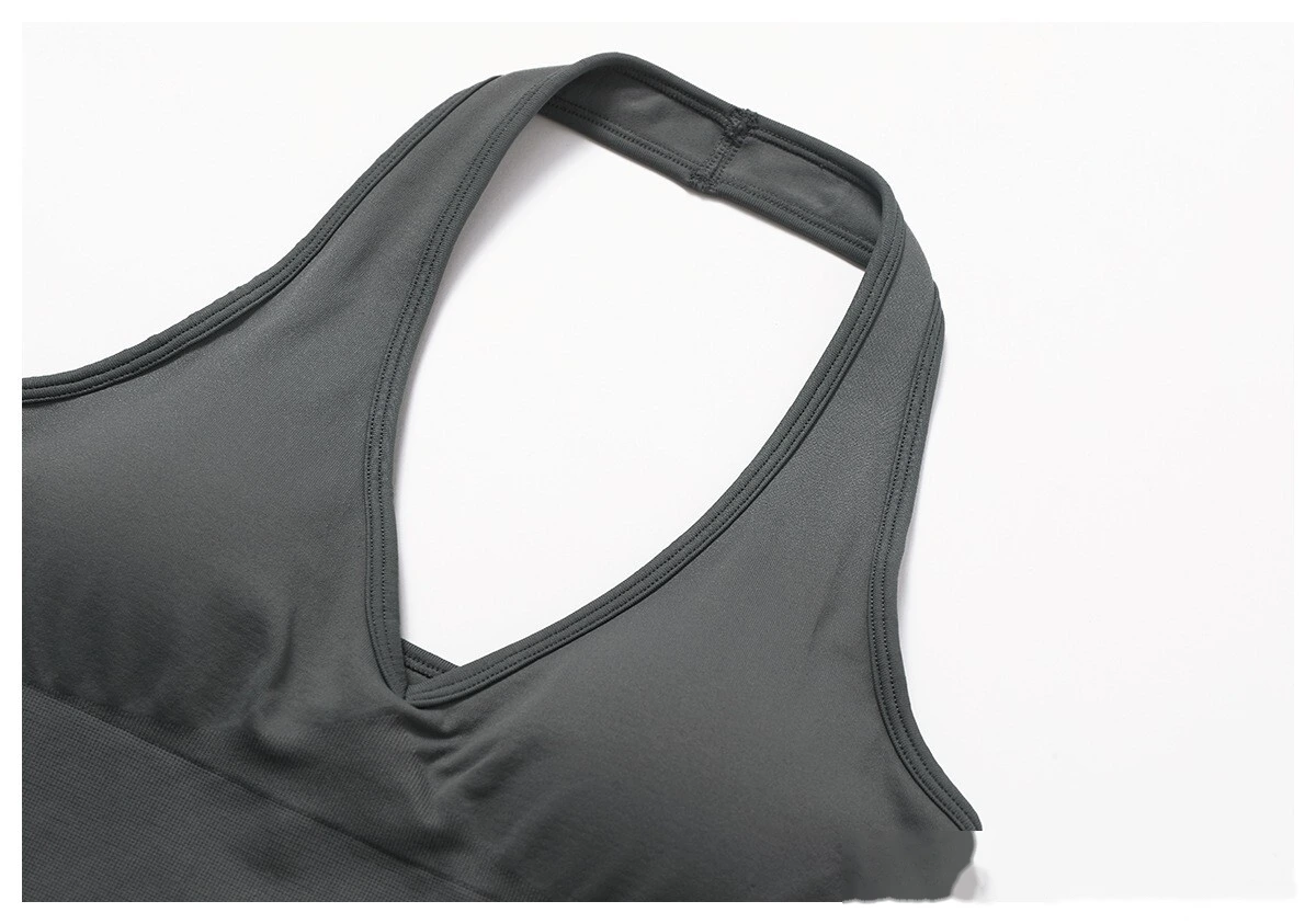 Custom EU-US Seamless Sports Bra | Breathable Halter Backless, Shockproof, for Yoga & Fitness detail