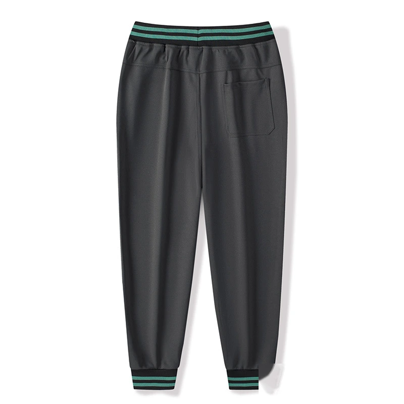 Men jogger pants loose running stripe rib athletic jogging sweatpants detail