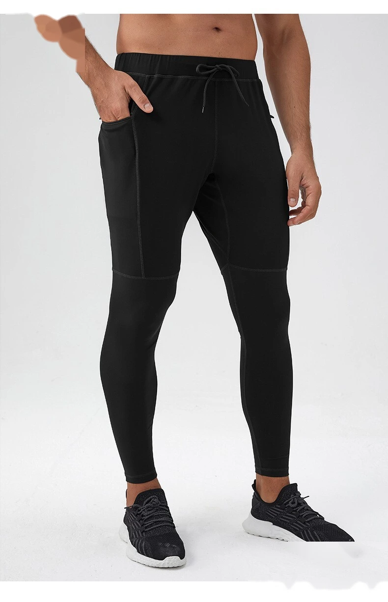 Customizable Men's Nylon Sport Pants | Quick-Dry Breathable, Zipper Pockets, Tight Calf for Fitness detail