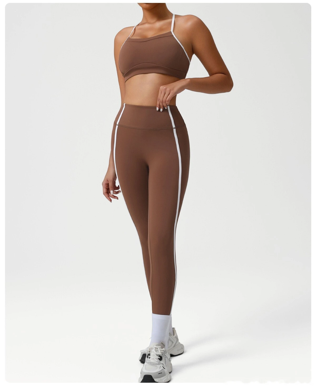 Custom-made Naked feeling quick-drying sports bra gathered back running fitness yoga bra detail