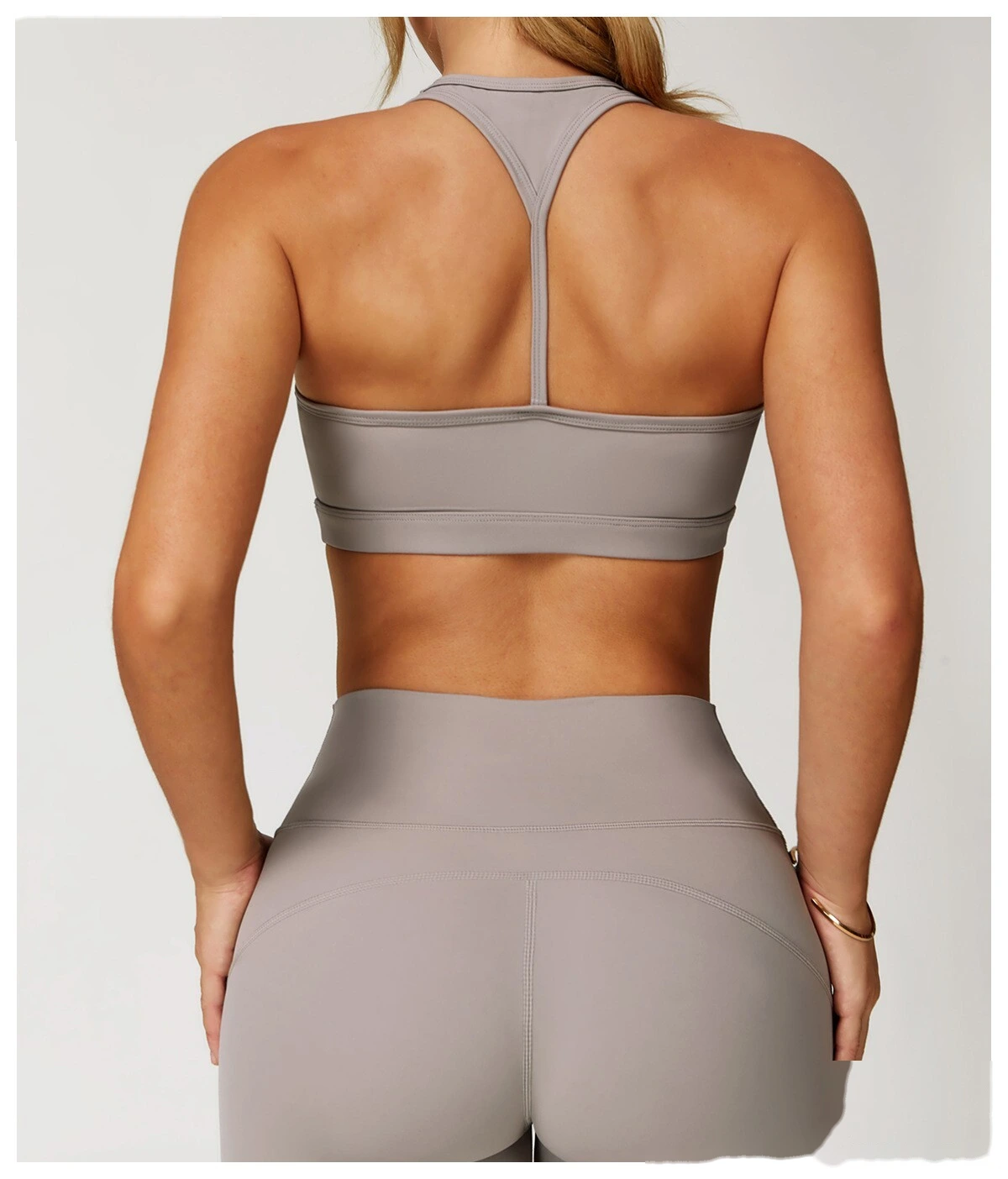 Customized beauty back yoga bra quick-drying sports bra running fitness bra detail