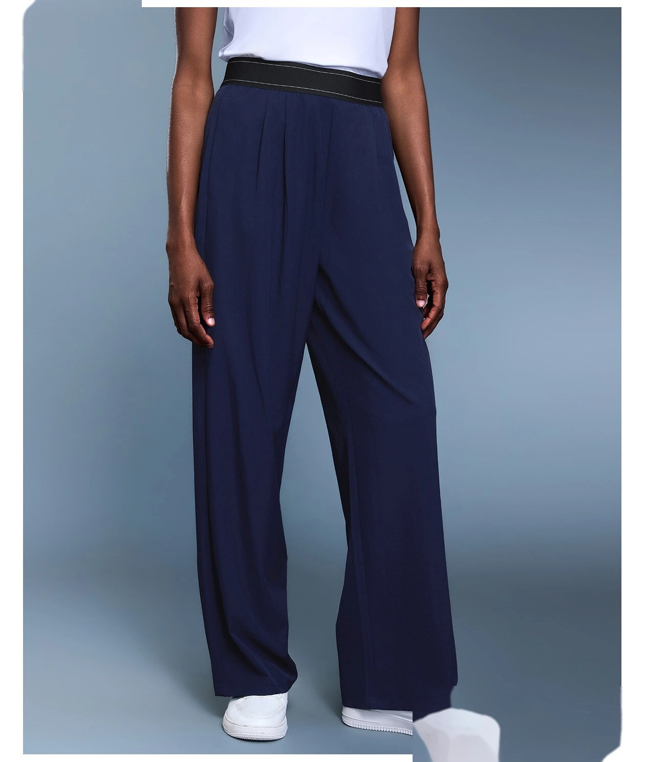 Custom autumn new casual wide-leg pants loose breathable straight sports pants women. detail