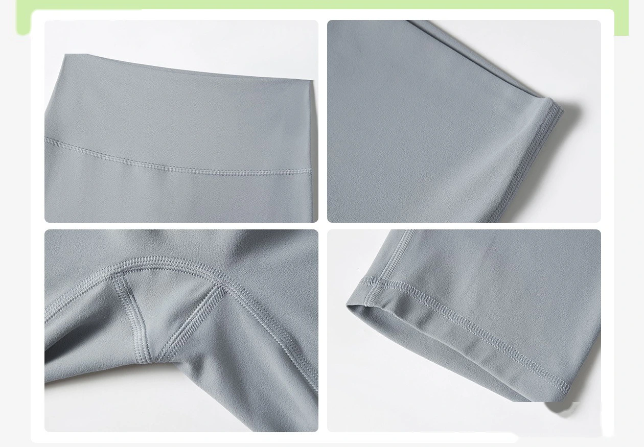 Custom-made yoga shorts with no embarrassing lines, belly-lifting and hip-lifting fitness pants. detail