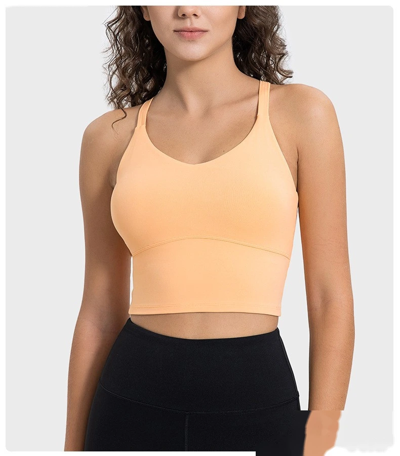 Custom-made sexy suspenders, beautiful suspenders, chest pads, yoga bras, earthquake-proof fitness sports bra detail