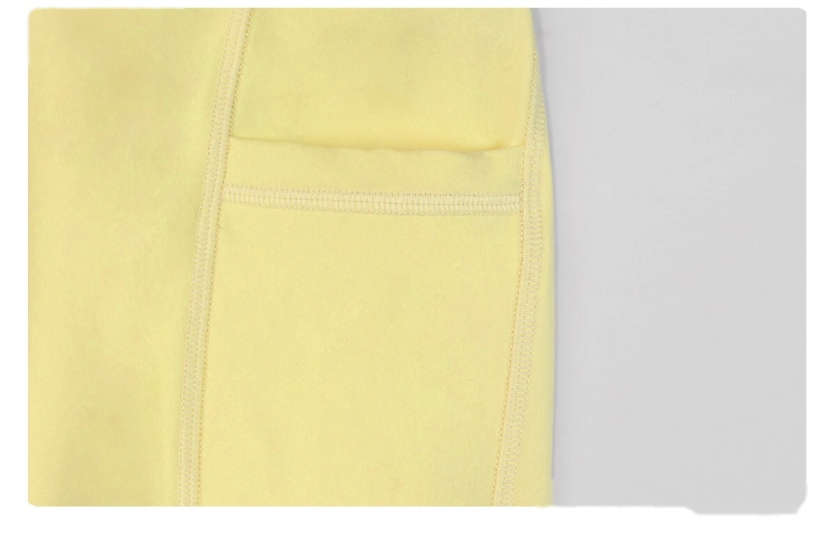 Customized fashion tight-fitting high-elastic slim side pocket sports yoga fitness pants detail