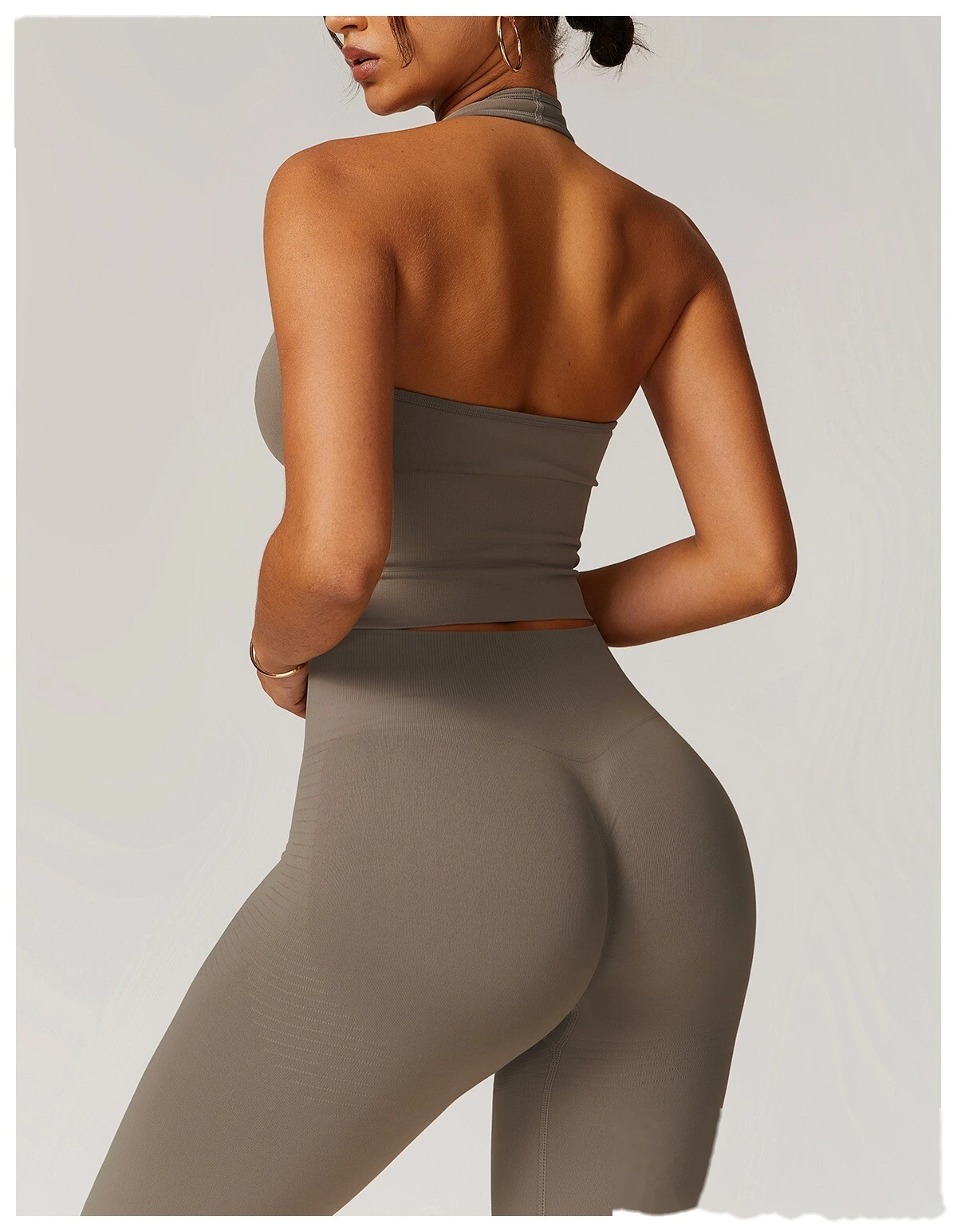 Custom EU-US Seamless Sports Bra | Breathable Halter Backless, Shockproof, for Yoga & Fitness detail