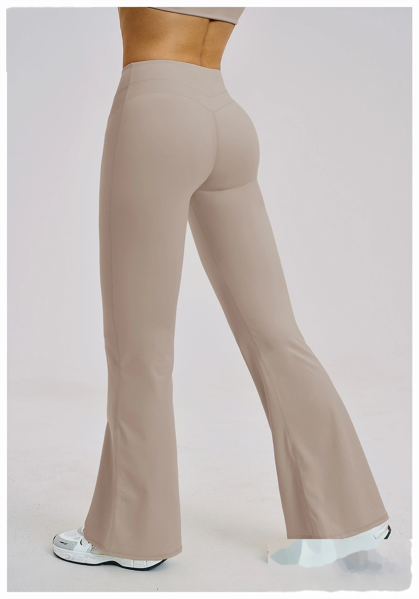 Bulk Custom High Waist Bootcut Yoga Pants - Breathable Butt Lifting Fitness Gym Pants detail
