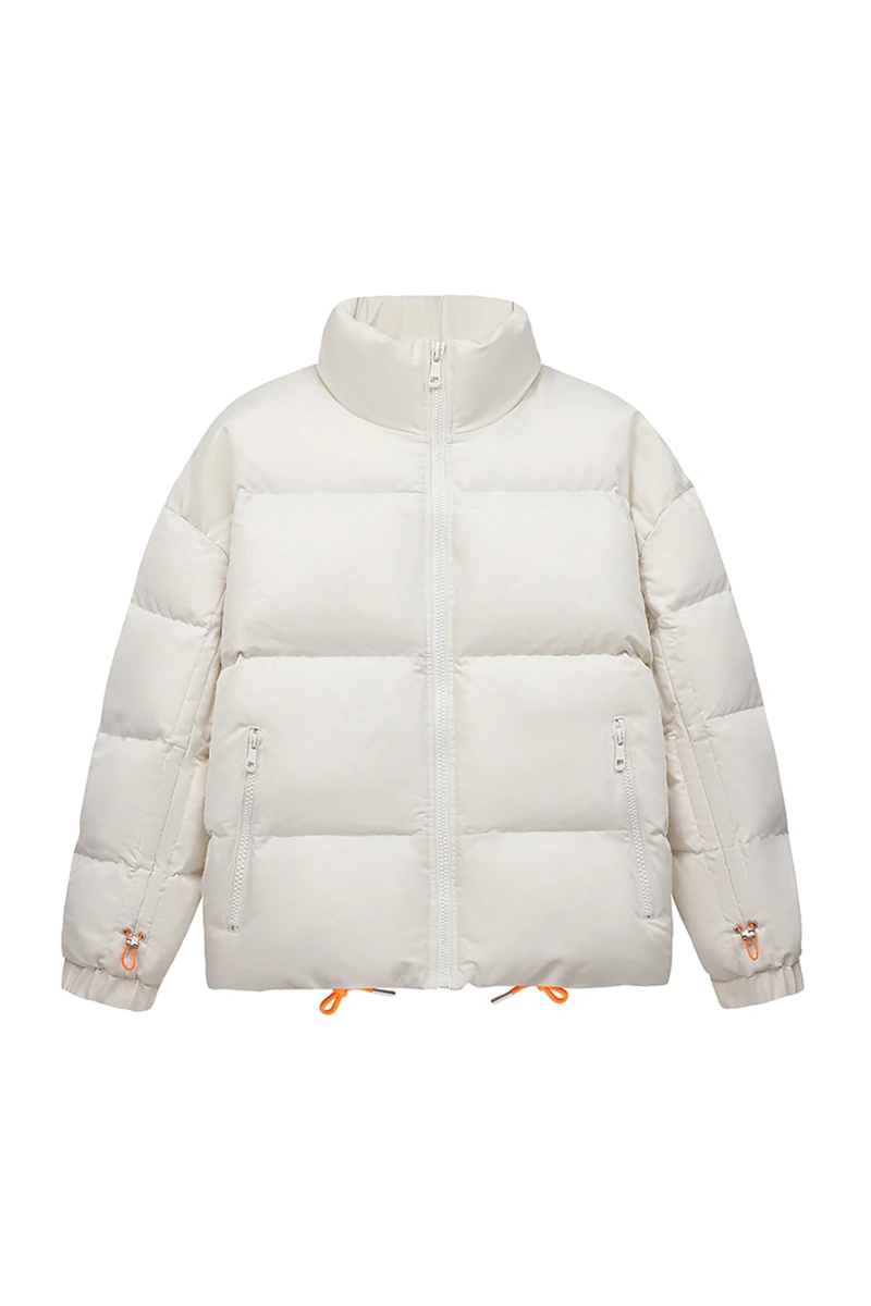 Customize winter men's and women's fashion warm windproof cotton-padded down jacket. detail