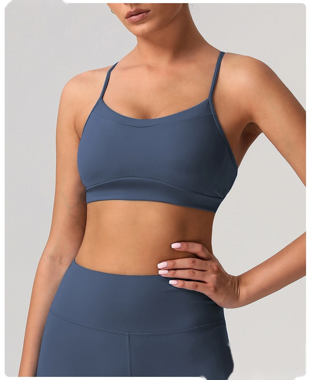 Soft and comfortable sports bra beauty back yoga bra detachable shockproof running fitness vest detail