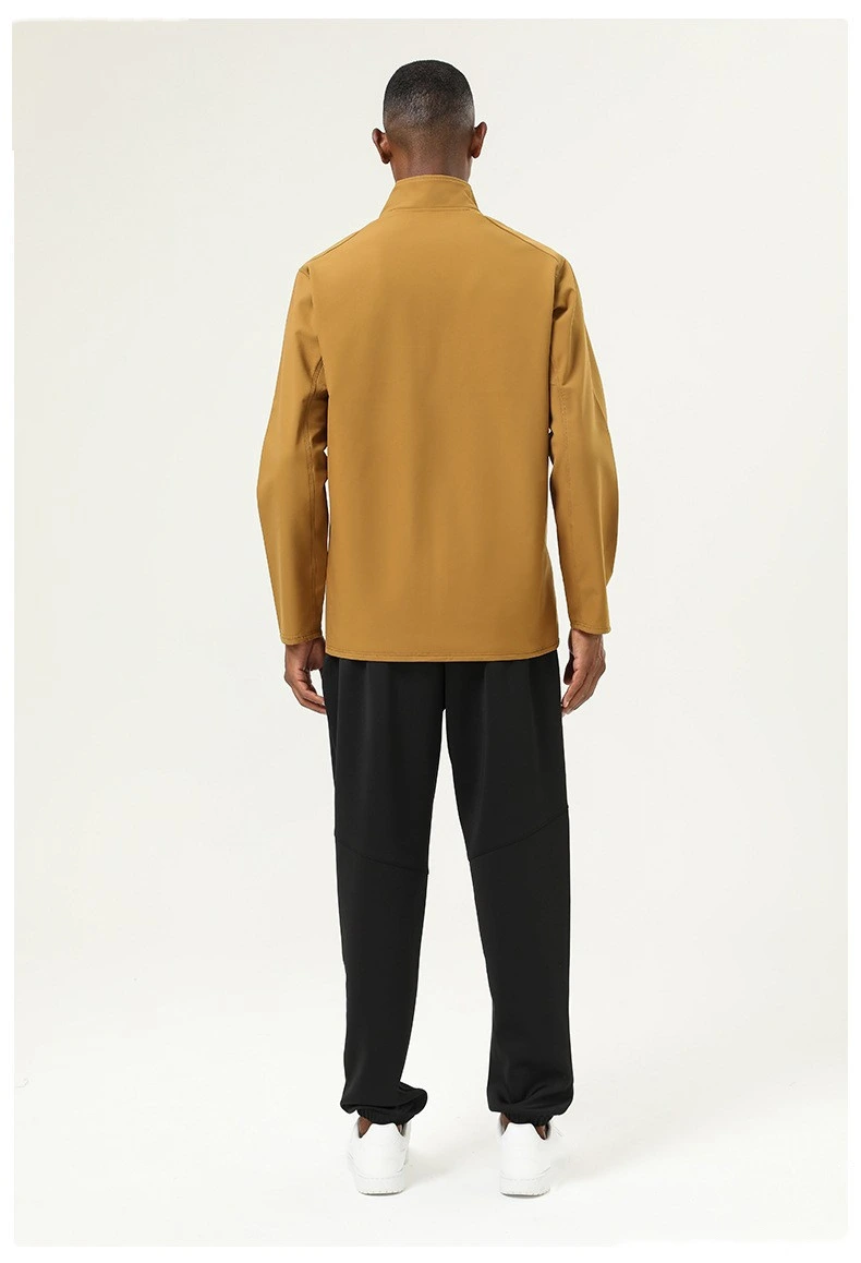 Customized jacket sports coat casual windproof and splash-proof outdoor thick jacket coat male detail