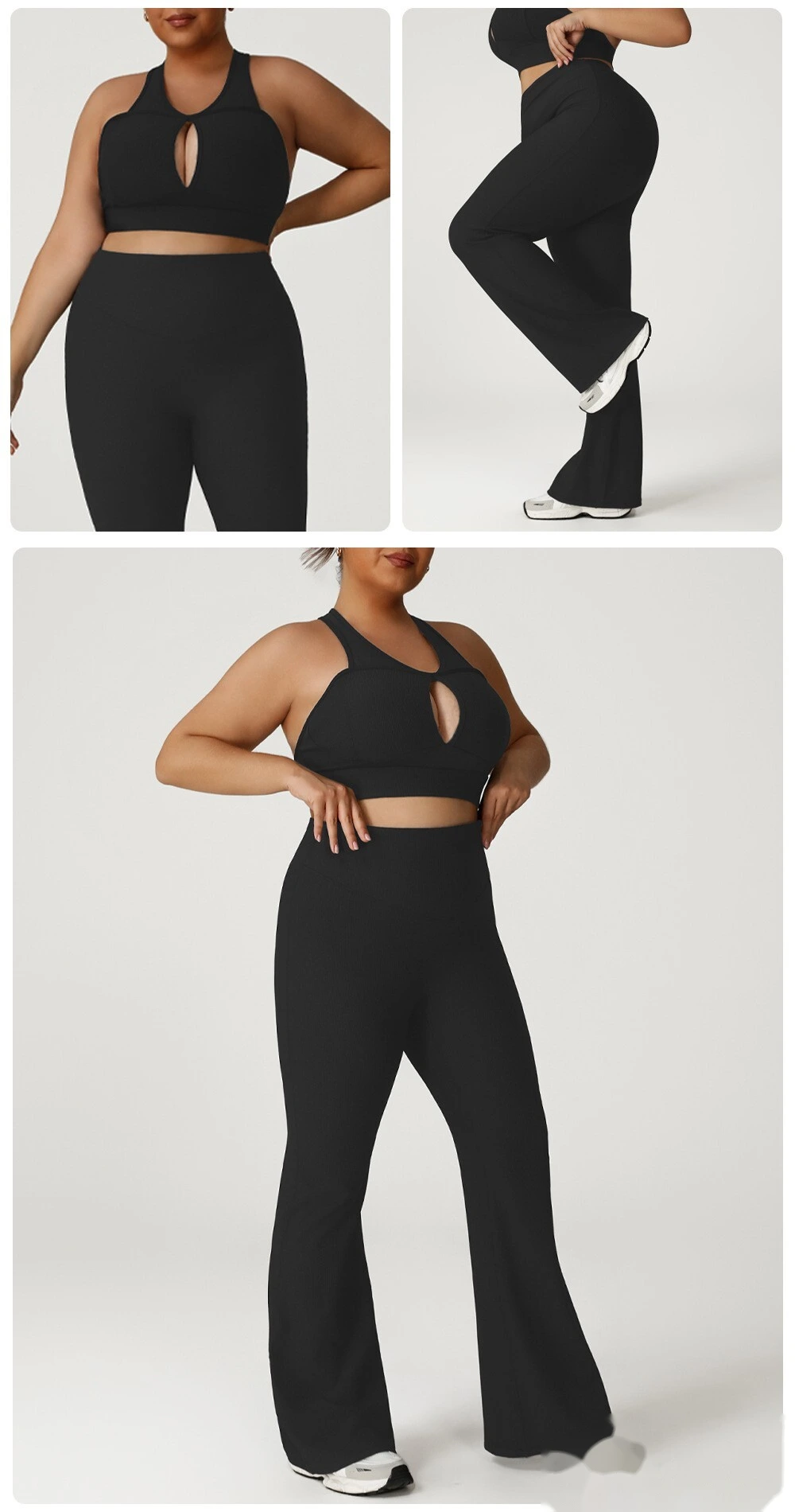 Customized plus size sports bra yoga bra gathers sexy beauty back running fitness vest women. detail