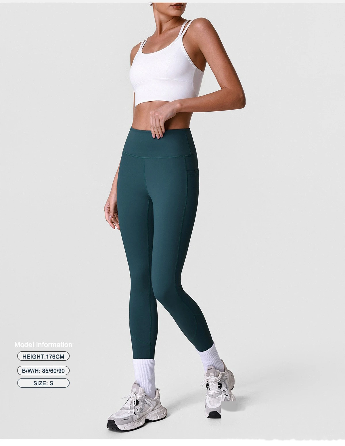 Women’s Camisole Tank Top & High Waist Leggings Set Quick Dry Butt Lifting Slim Fit Yoga Gym Fitness Workout Suit detail
