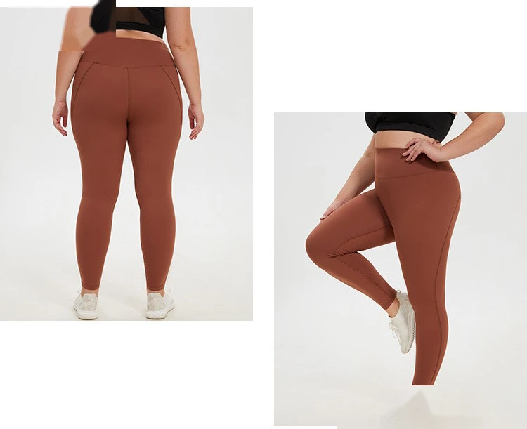 Customized plus-size fitness yoga pants for women running tight yoga pants detail