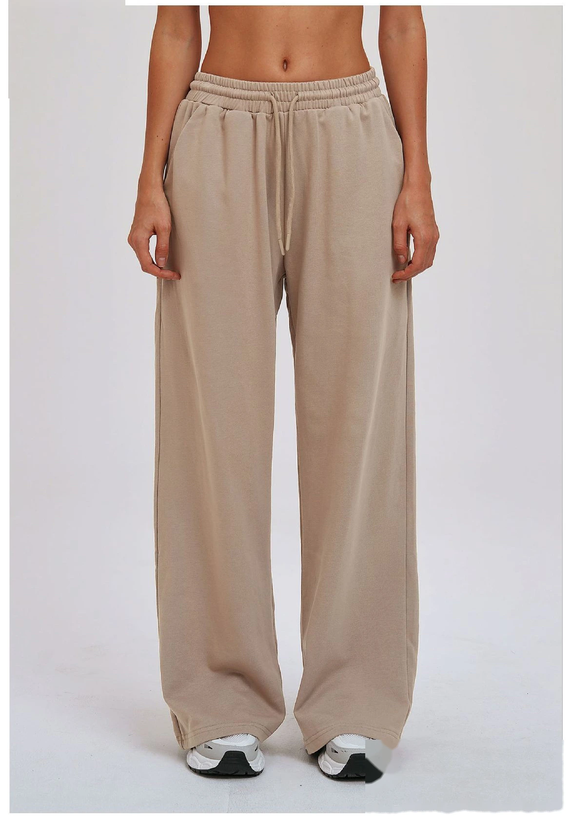 Custom Outdoor Running Sweatpants - New European-American Loose Wide-Leg Straight Casual Trousers detail