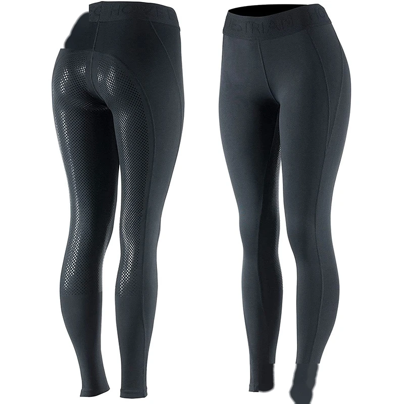 Women jodhpurs full seat silicone grip horse riding tights breeches pants detail