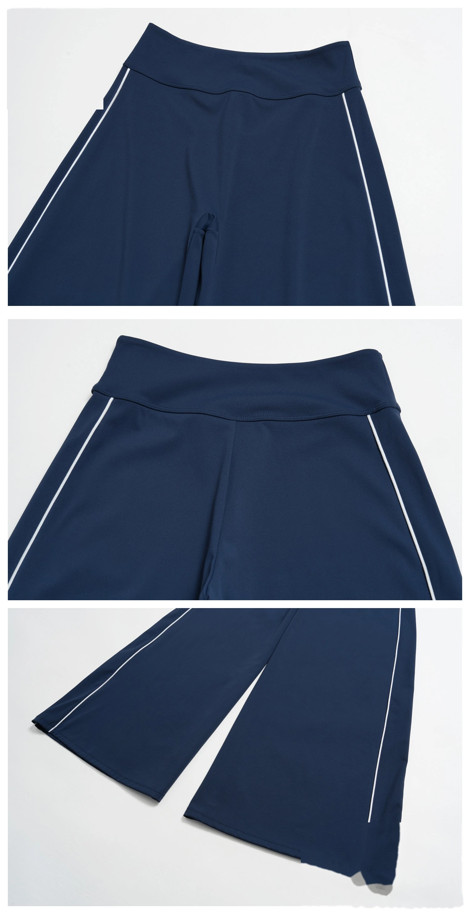 Women Straight Wide Leg Fitness Pants High Elastic Loose Casual Outdoor Sports Daily Trousers detail