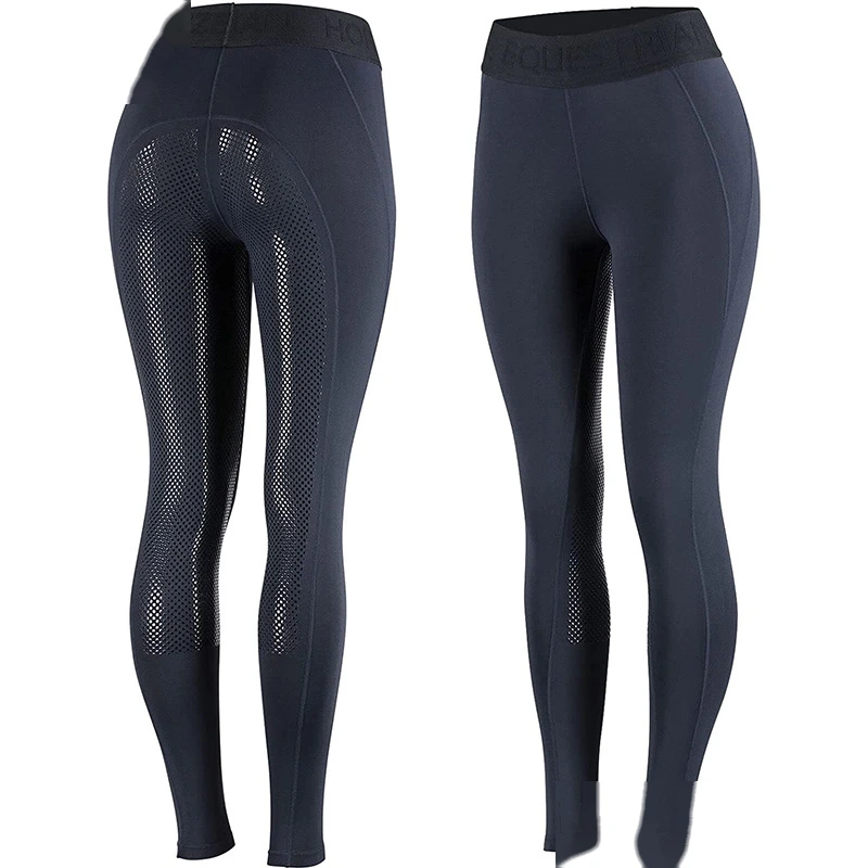 Women jodhpurs full seat silicone grip horse riding tights breeches pants detail