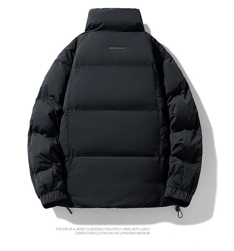Custom hooded down jacket big pocket fashion Joker trend jacket for men and women. detail
