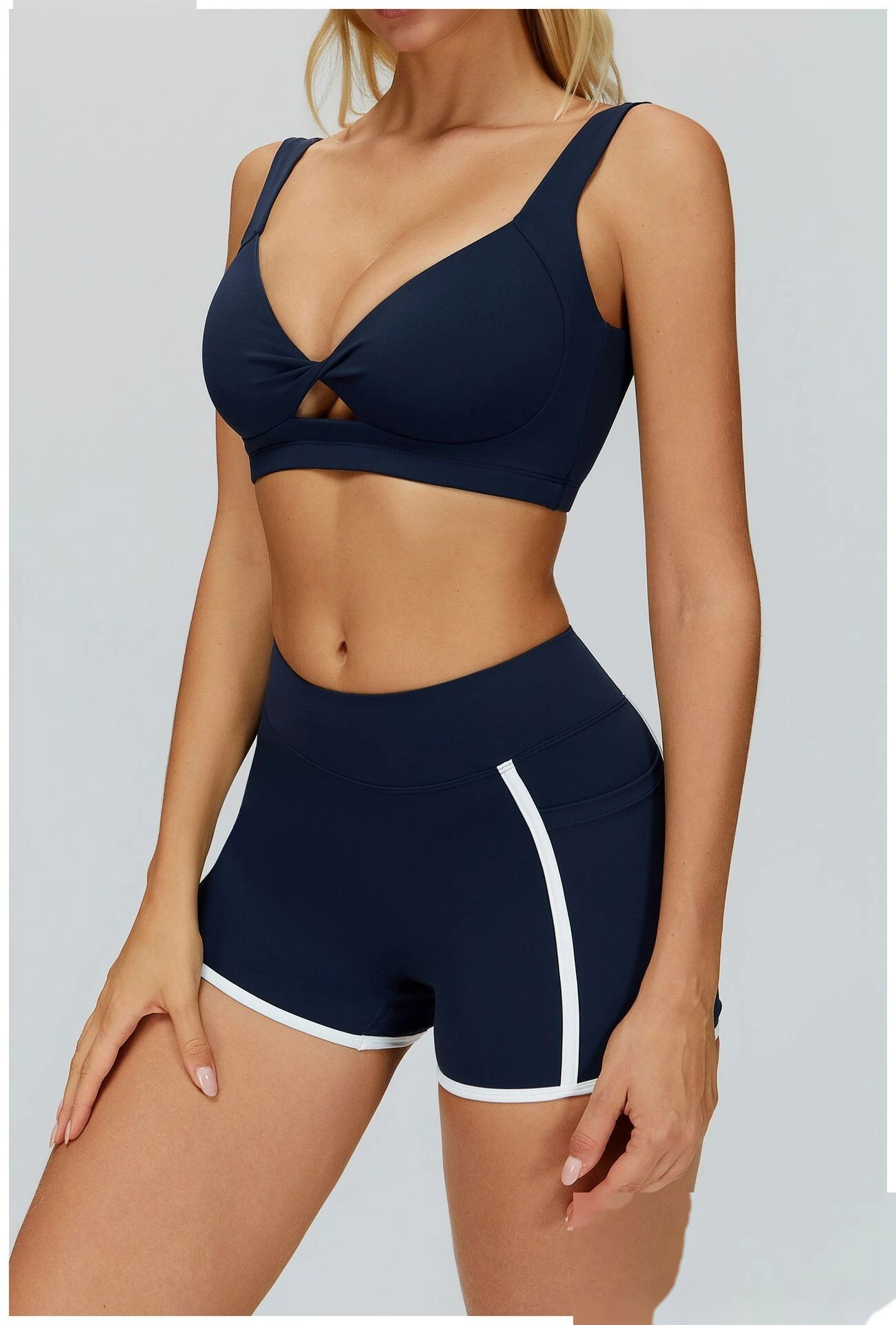 Custom Barely-There Yoga Bra, Women's Cutout Back Sports Fitness Underwear detail