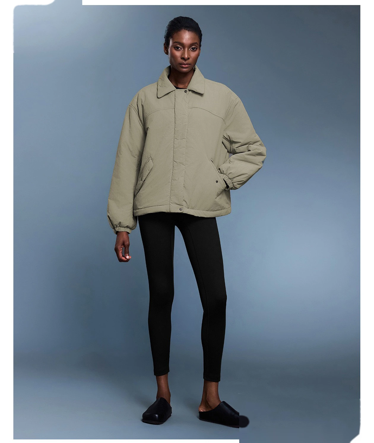Customize casual cotton-padded jacket women's waterproof and warm light cotton-padded coat in autumn and winter. detail