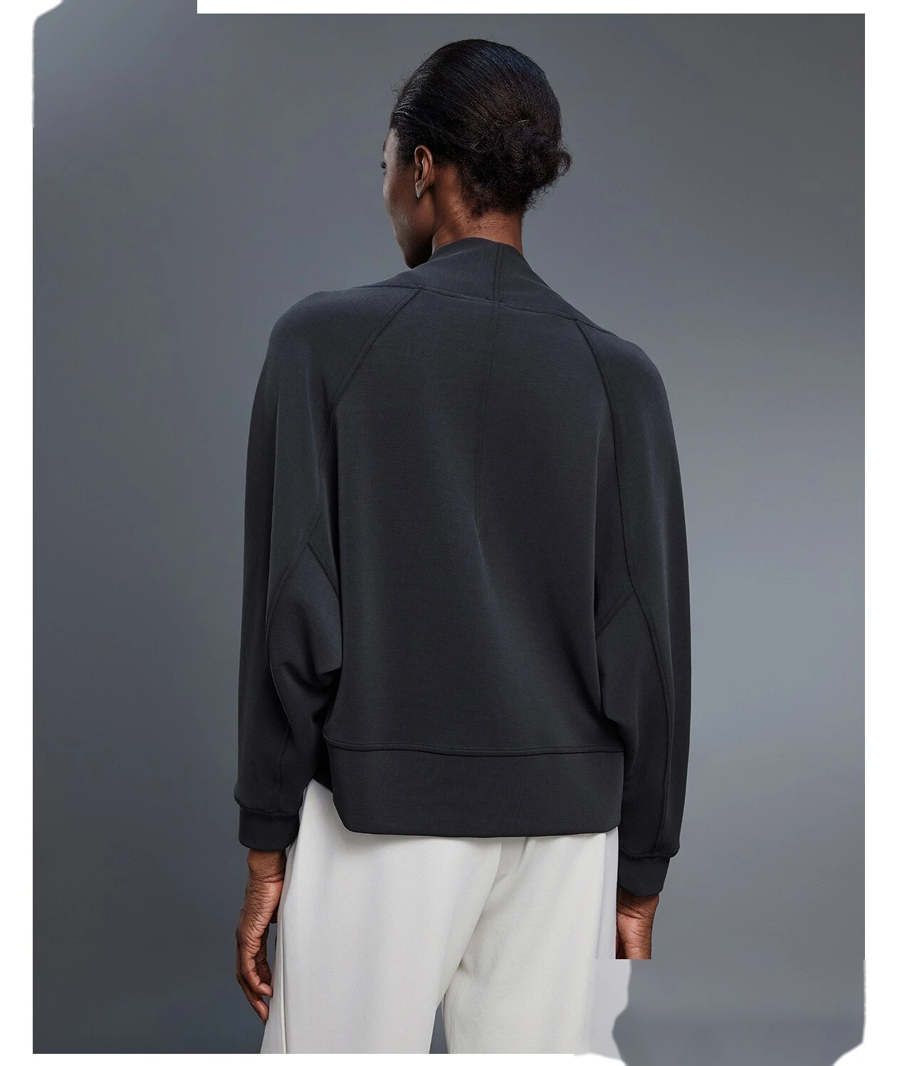 Women's Versatile Fashion Cardigan - Customizable Shawl Collar Casual Sports Long Sleeve Outerwear, Easy-Matching detail