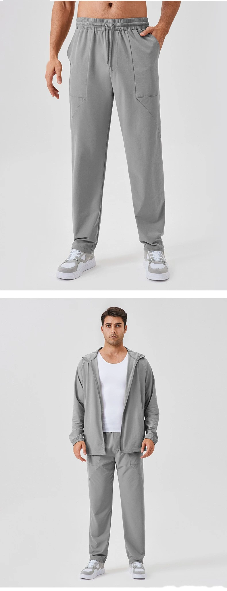 Customized men's outdoor breathable quick-drying loose leisure sports pants hiking hiking pants From China detail