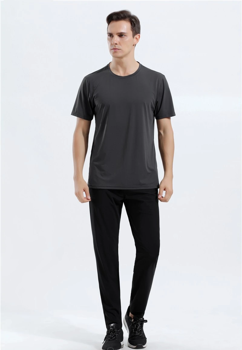 Custom mens quick-drying breathable elastane sports t-shirts detail