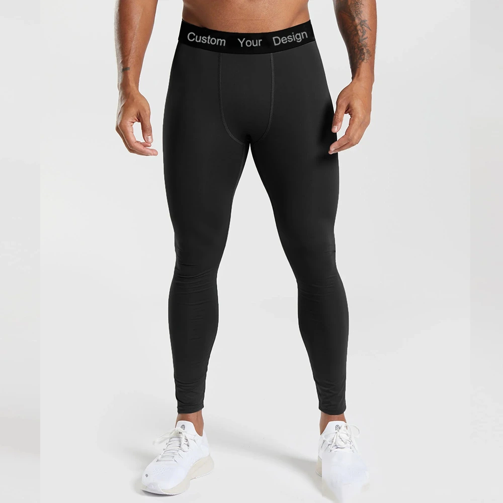 Quality Men's sports fitness tights high elastic compression pants Manufacturer detail