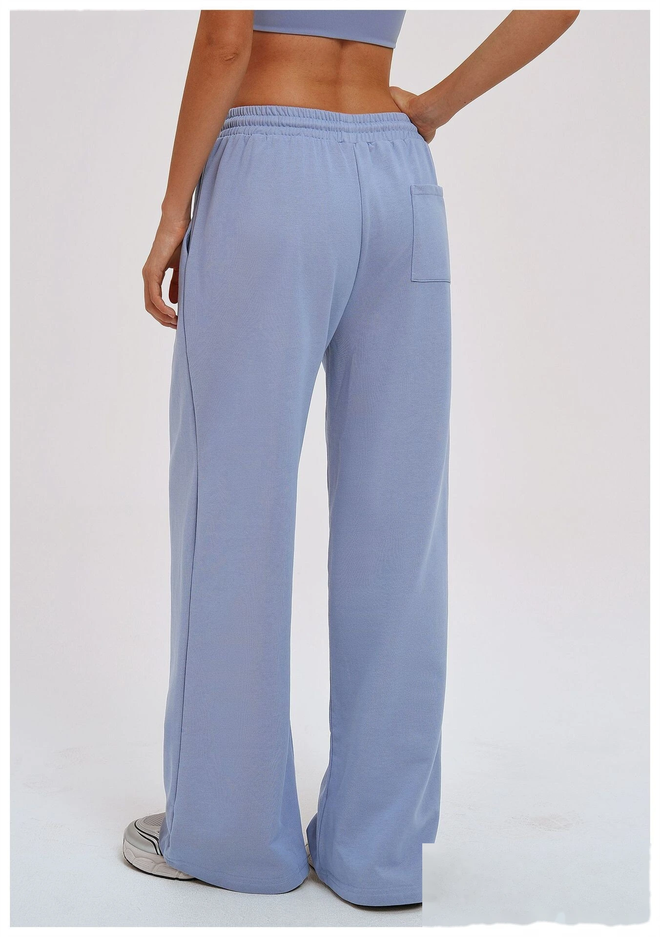 Custom Outdoor Running Sweatpants - New European-American Loose Wide-Leg Straight Casual Trousers detail