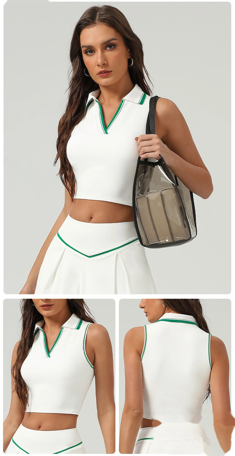 Fashion tennis clothes sports vest sweat-absorbent breathable badminton vest yoga fitness vest female detail