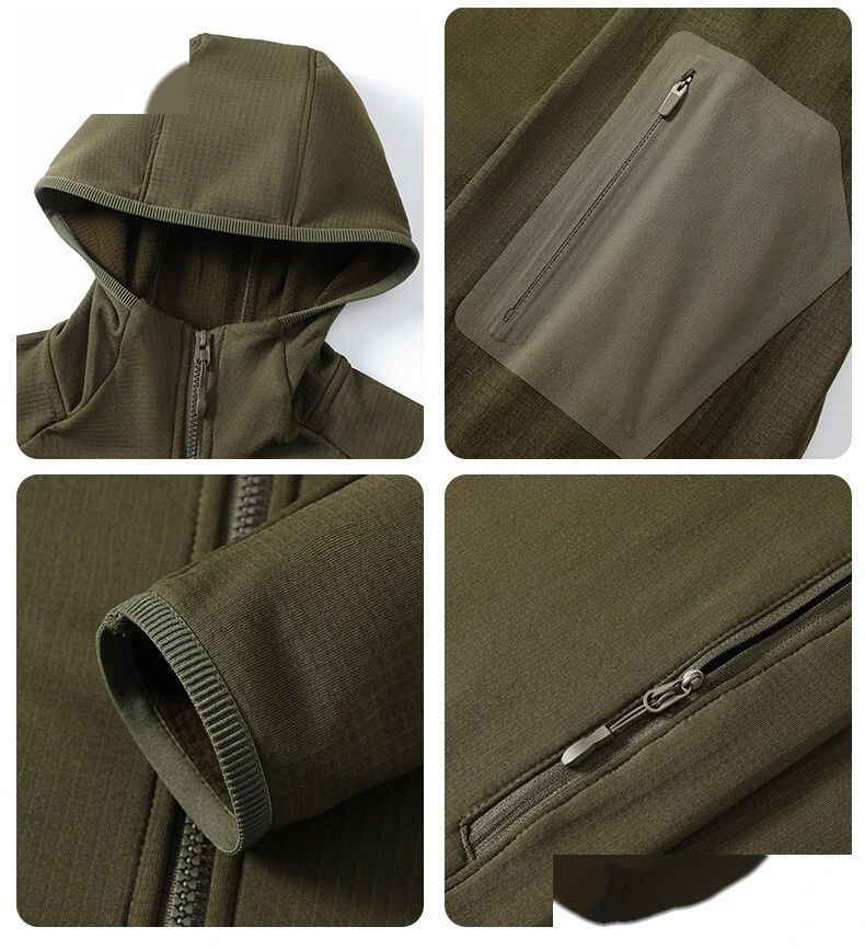 Custom Autumn Winter Men’s Business Jacket - New Fashion Stand-Collar Hooded Warm Outdoor Coat detail
