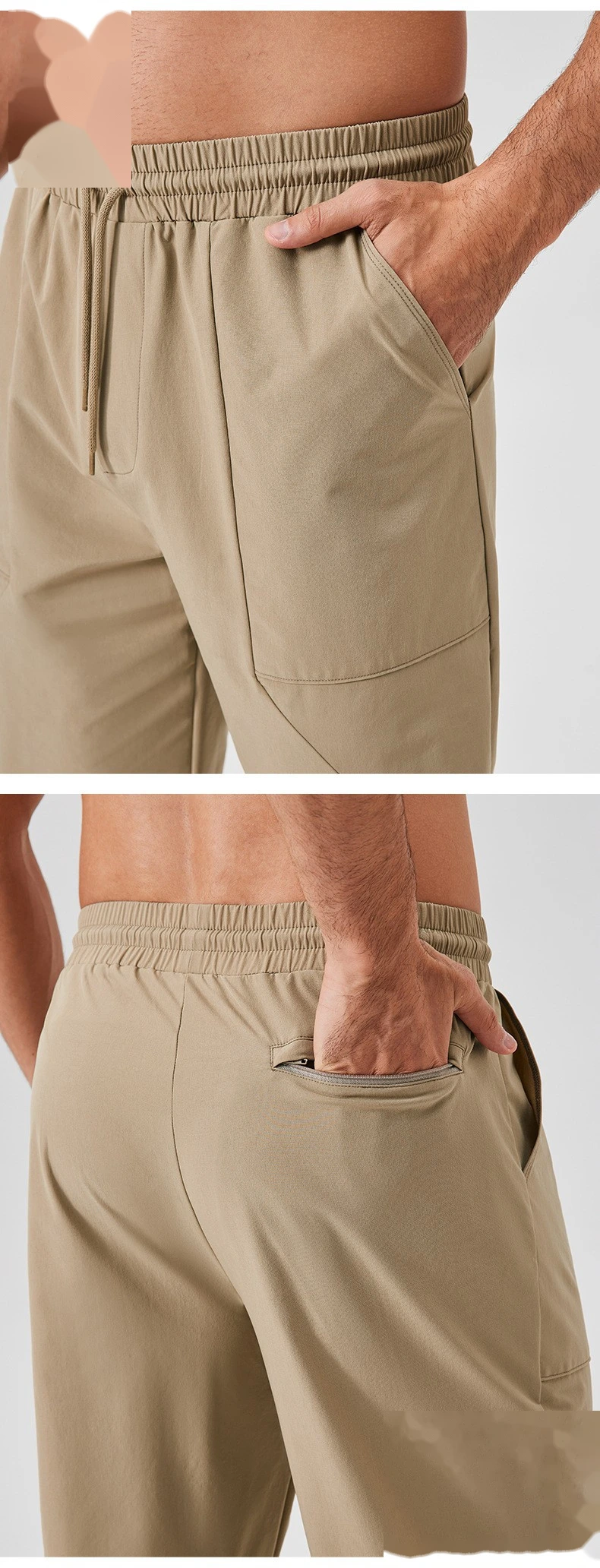Customized men's outdoor breathable quick-drying loose leisure sports pants hiking hiking pants From China detail