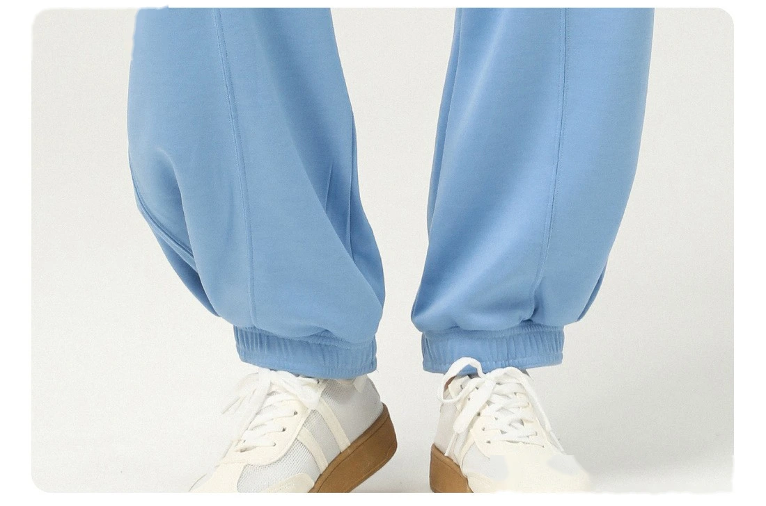 Custom sports loose leg pants new pocket leisure pants running yoga pants outdoor fitness pants detail
