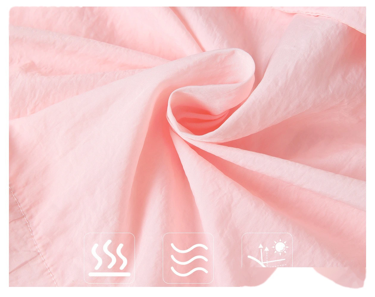 Customized summer ice hooded sunscreen clothing waterproof quick-drying breathable UV skin coat for women. detail