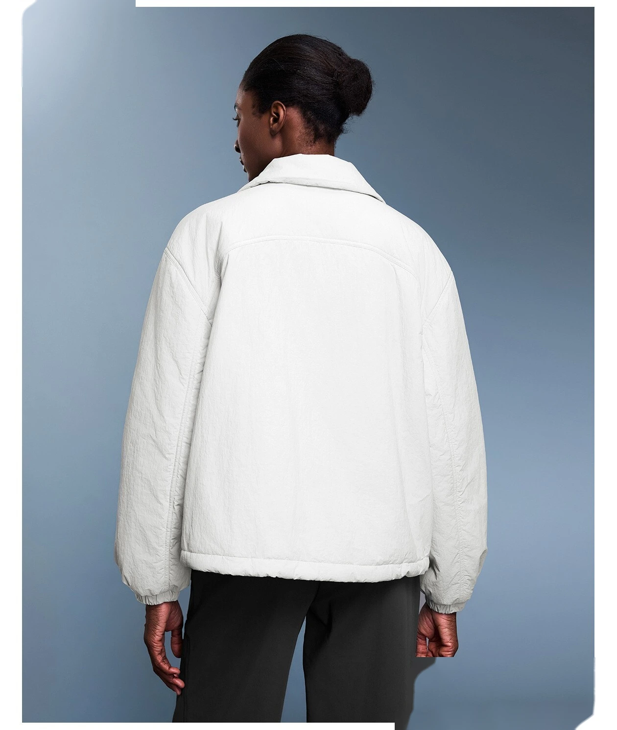 Customize casual cotton-padded jacket women's waterproof and warm light cotton-padded coat in autumn and winter. detail
