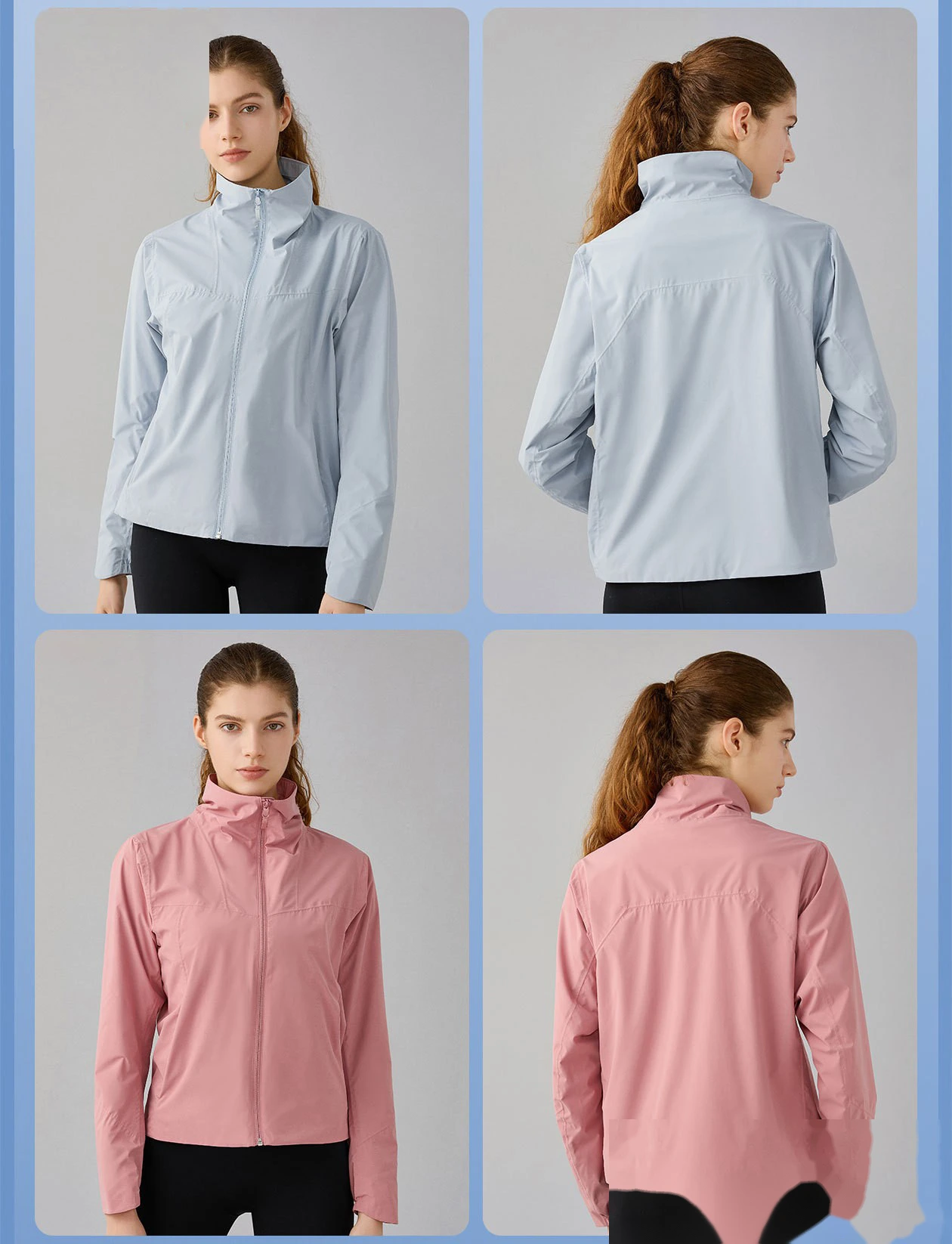 Customized windproof, waterproof and antifouling slim collar fleece jacket outdoor camping hiking suit detail